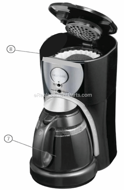 Page A Diagram and Parts List for ISS13  Mr Coffee Coffee Maker